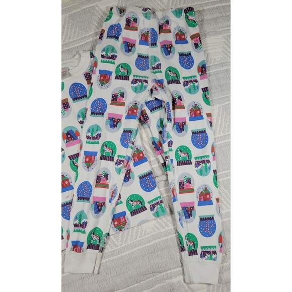 Hanna Andersson Holiday Pajamas Set Snow Globe Print Size 110 (US 5) Organic Cot - Picture 4 of 8